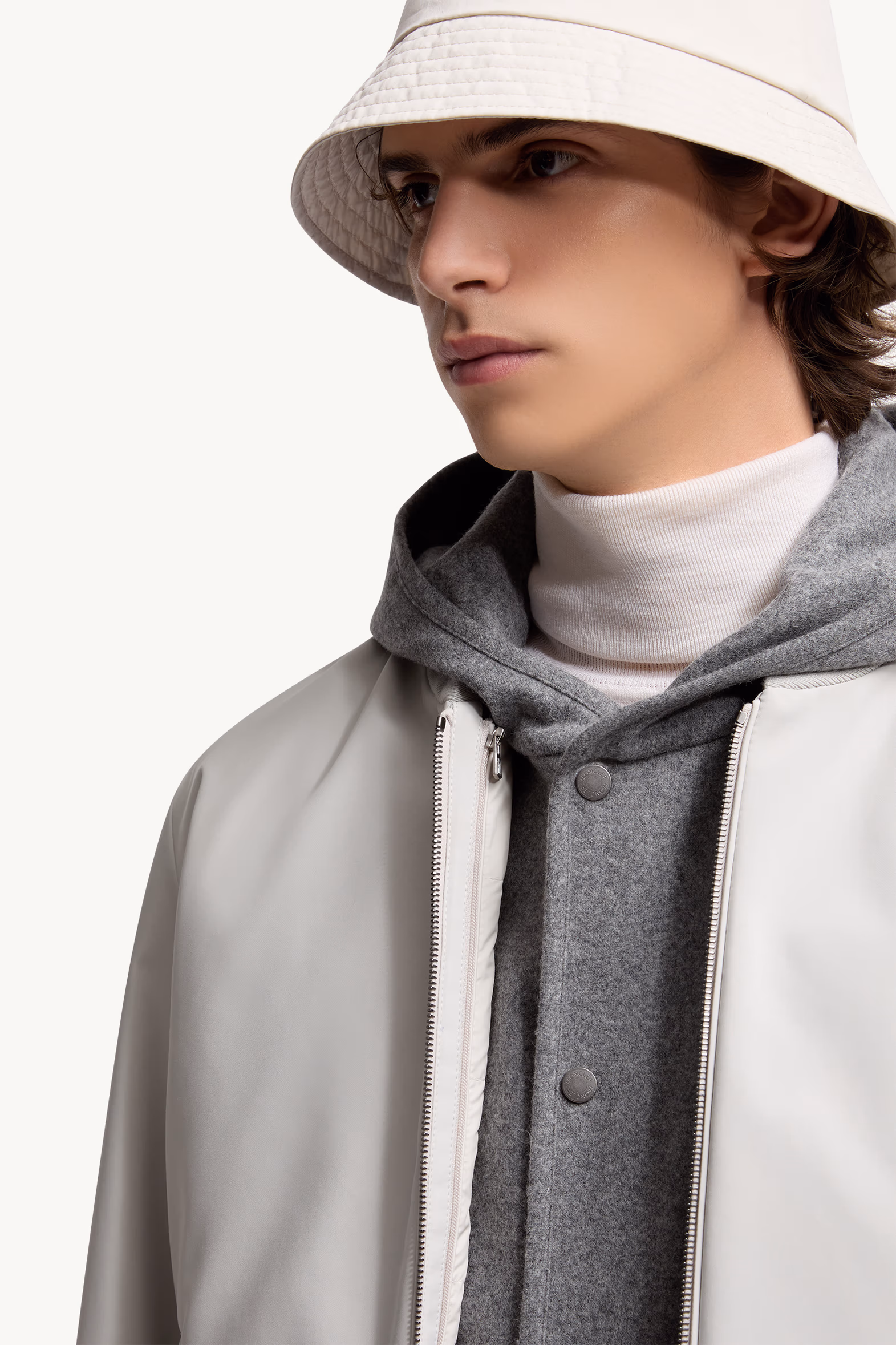 Epinal 3-in-1 Down Bomber Jacket Men Ice Grey Moncler 7